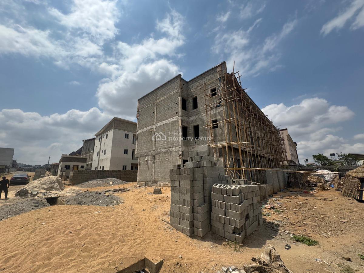 Four Bedroom Terrace Duplex in Carcass Level in a Strategic Area, Life Camp, Abuja, Terraced Duplex for Sale
