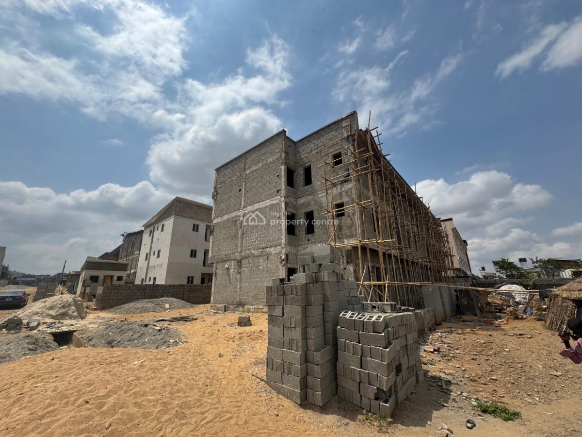 Four Bedroom Terrace Duplex in Carcass Level in a Strategic Area, Life Camp, Abuja, Terraced Duplex for Sale