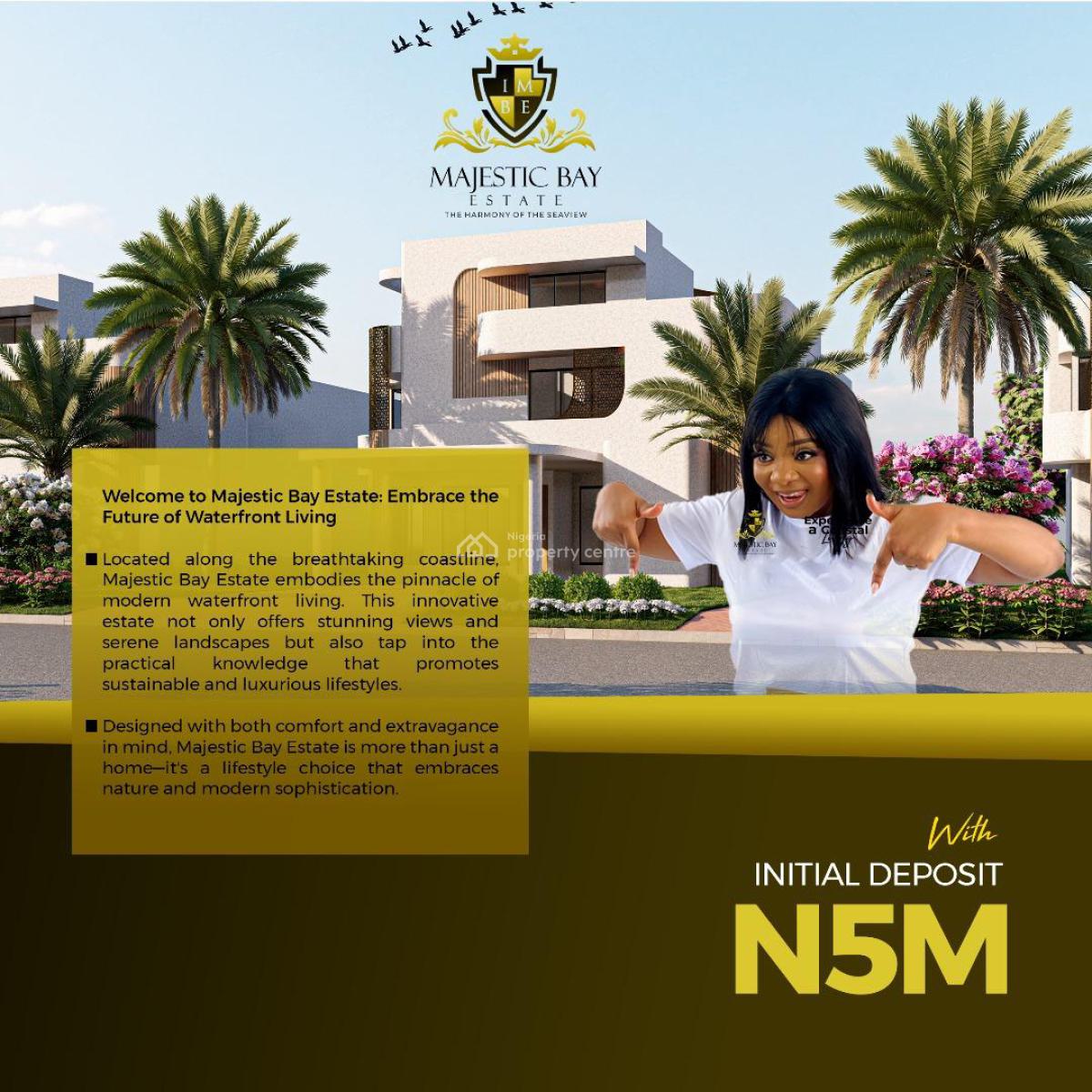 Waterfront Estate, Majestic Bay Estate, Okorisan, Epe, Lagos, Residential Land for Sale