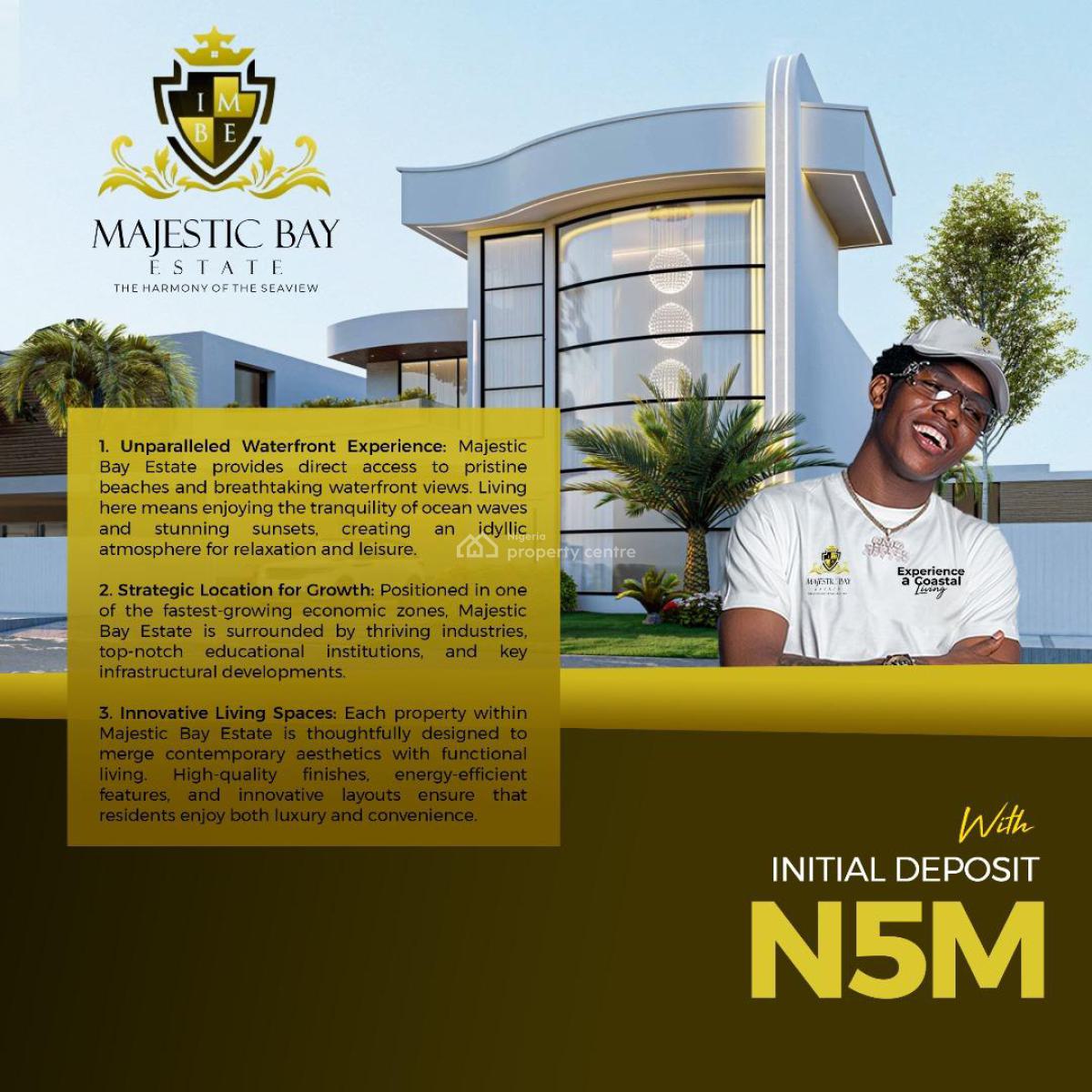 Waterfront Estate, Majestic Bay Estate, Okorisan, Epe, Lagos, Residential Land for Sale