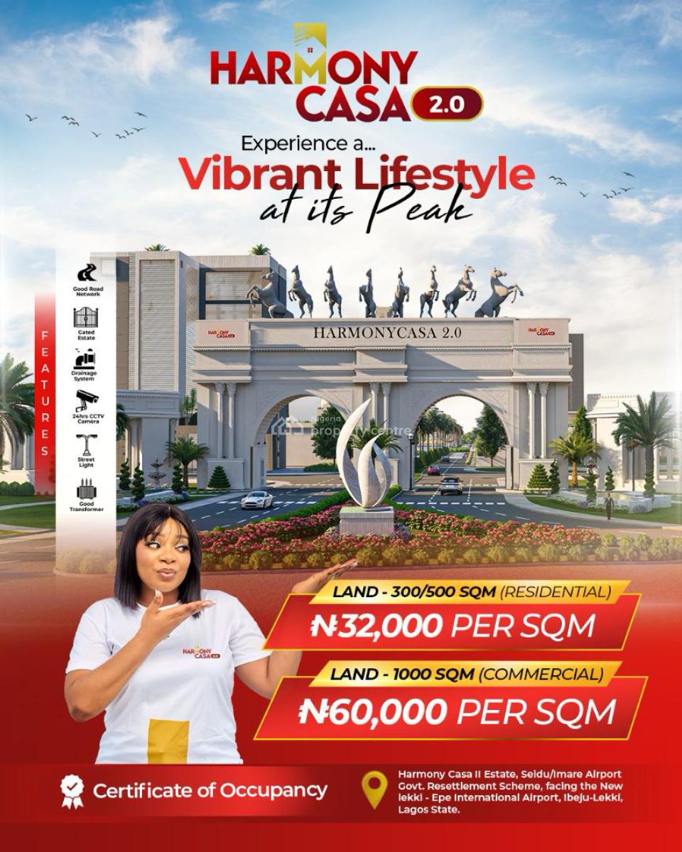 Land Facing The New International Airport, Harmony Casa 2.0,facing The New Lekki Epe International Airport, Epe, Lagos, Mixed-use Land for Sale
