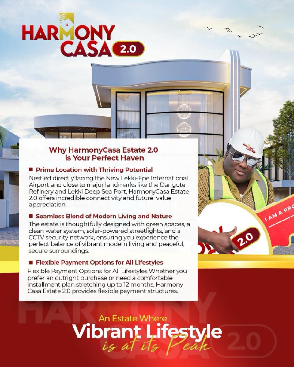 Land Facing The New International Airport, Harmony Casa 2.0,facing The New Lekki Epe International Airport, Epe, Lagos, Mixed-use Land for Sale