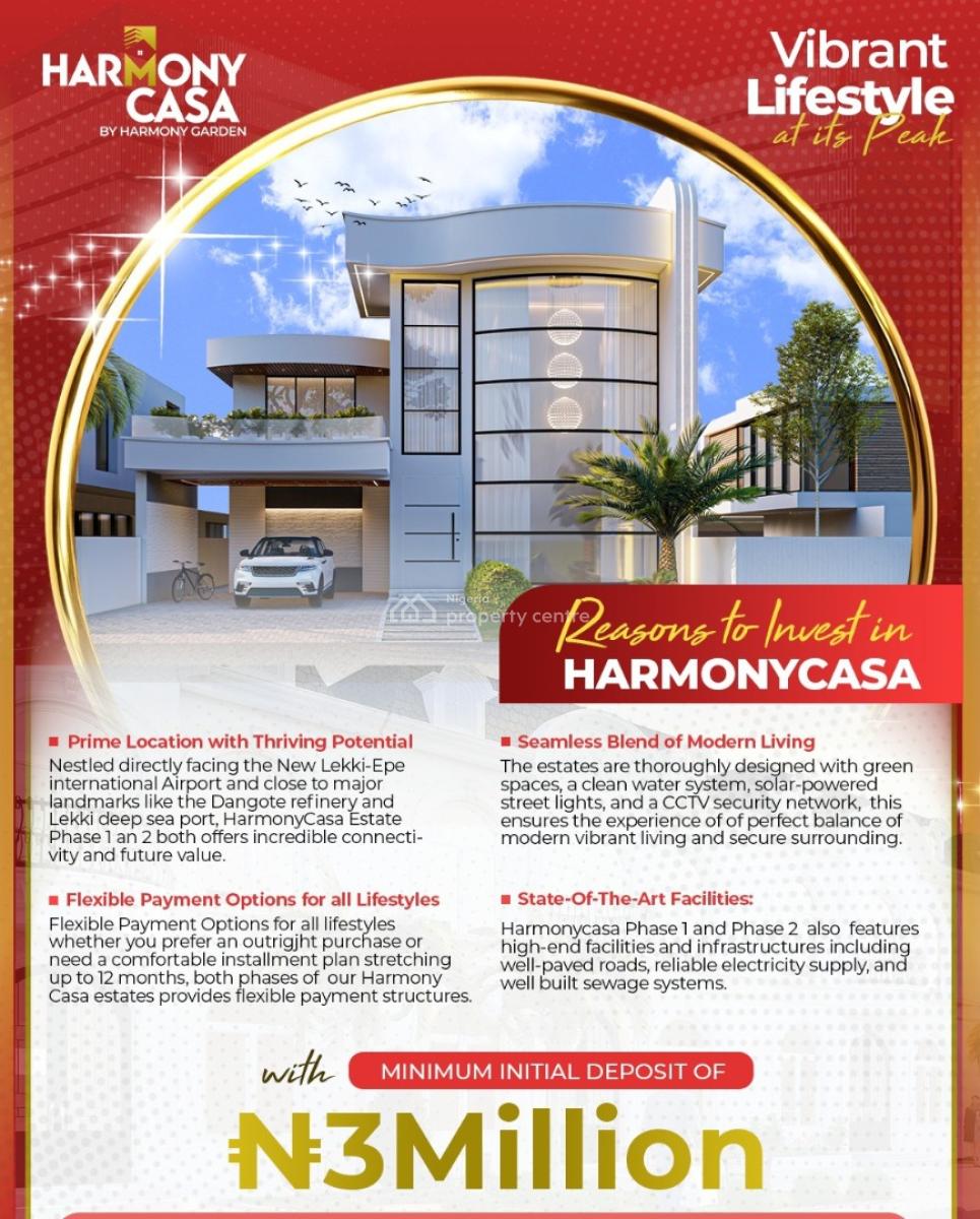 Pure Harmony with Nature, Harmony Casa 2.0,seidi Imare. Facing Exp at Airport Govt Resettlement, Ibeju, Lagos, Mixed-use Land for Sale