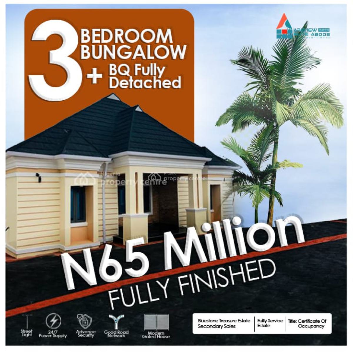 Furnished 3 Bedroom Bungalow at Redemption Camp, Redemption City, Mowe Ofada, Ogun, House for Sale