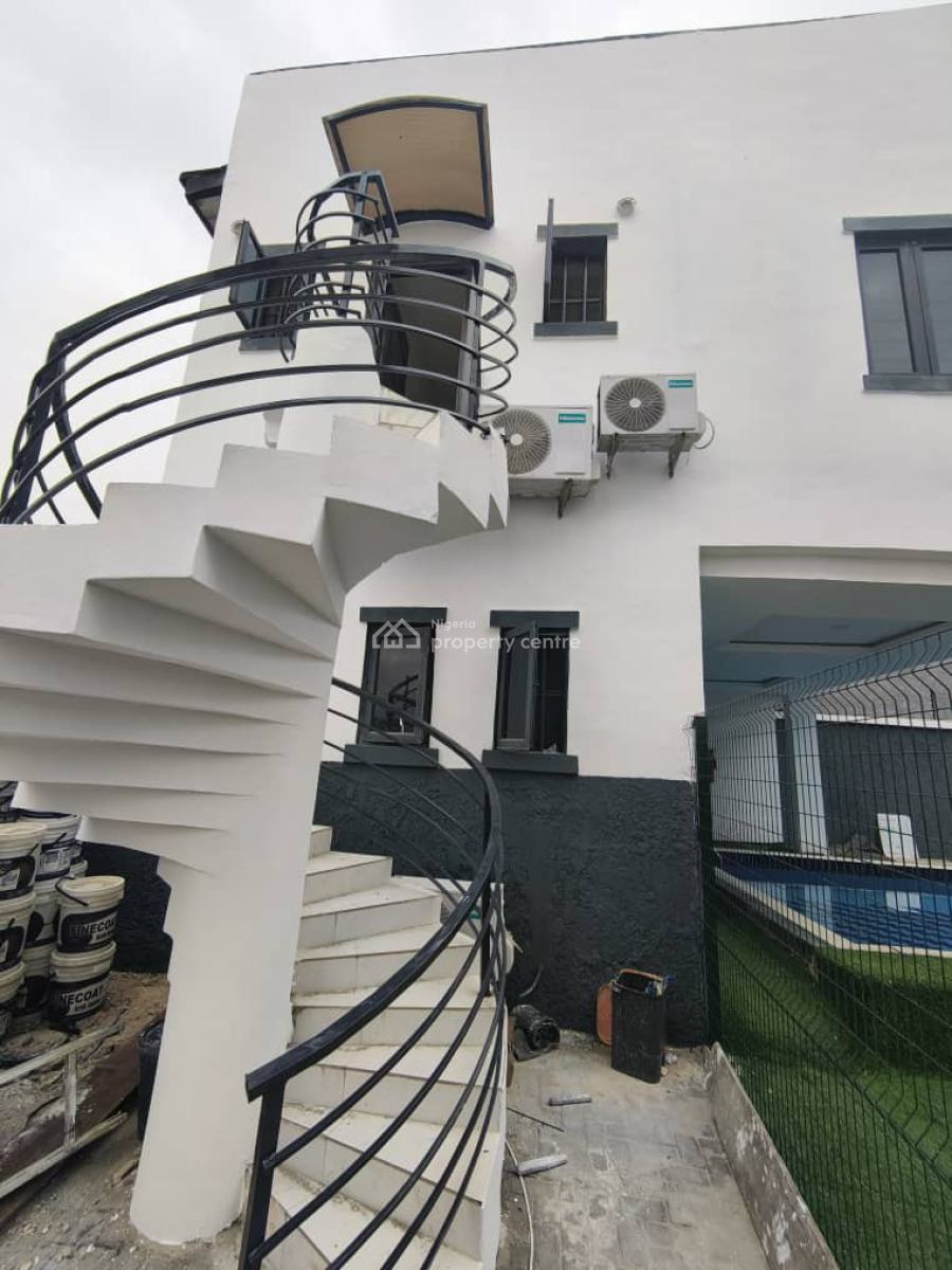 Very Luxury Spacious Service Mini Flat with Fitted Kitchen+acs+pool, Osapa, Osapa, Lekki, Lagos, Mini Flat (room and Parlour) for Rent