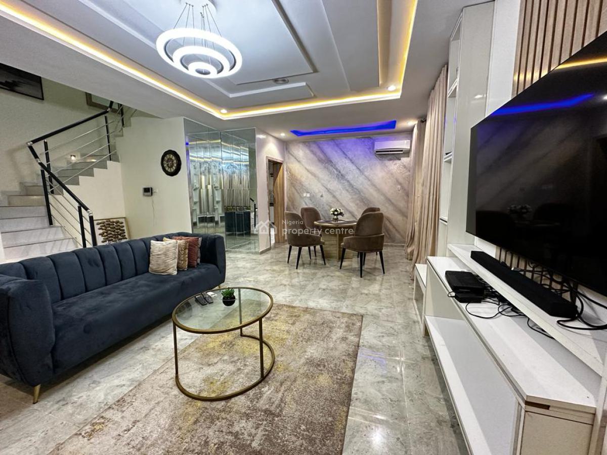 Well Furnished Spacious 3 Bedroom Terrace with a Room Bq, Victoria Bay Estate, Ikate, Lekki, Lagos, House for Sale