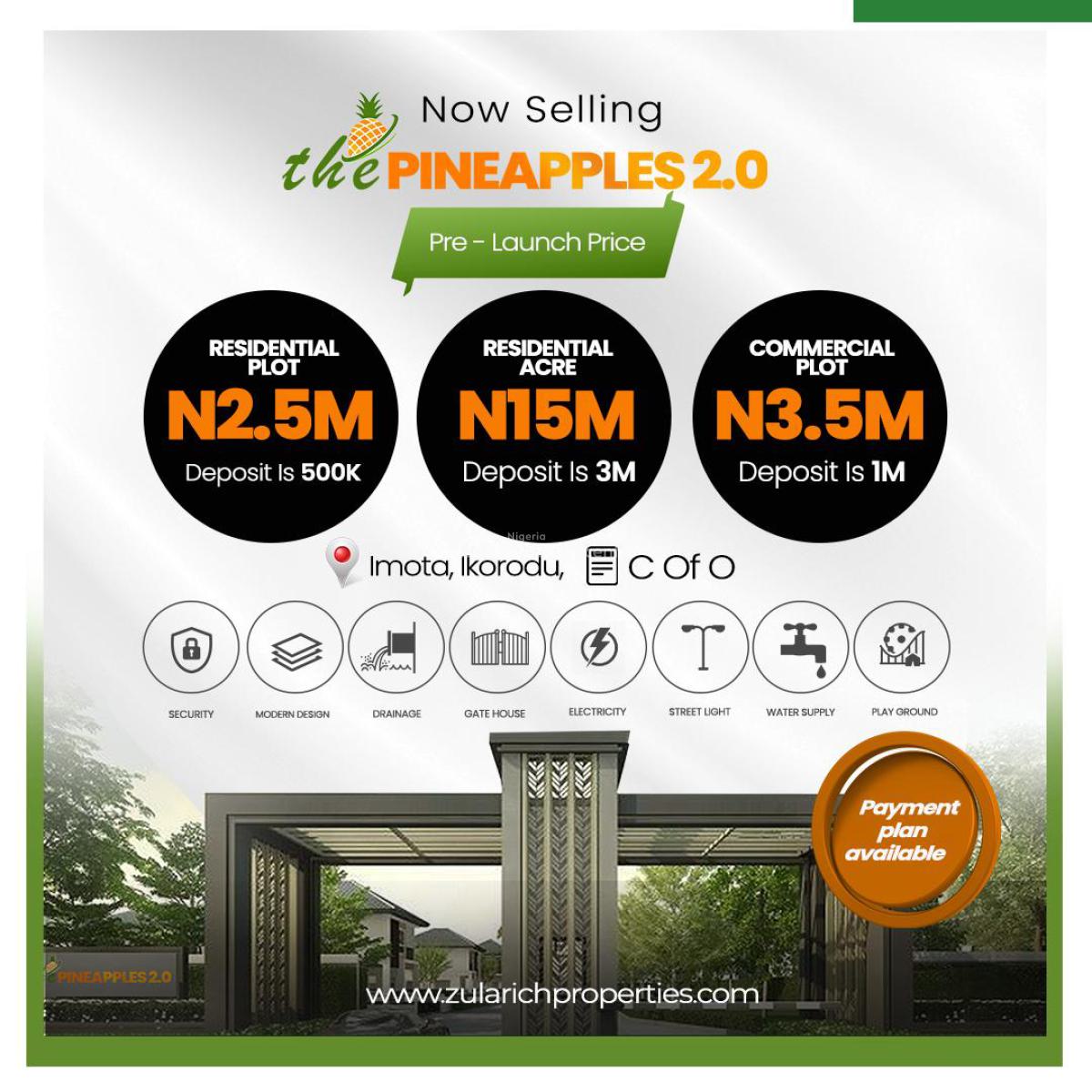 500 Sqm Genuine Dry Land, Imota Rice Mill By Caleb University, Imota, Ikorodu, Lagos, Mixed-use Land for Sale