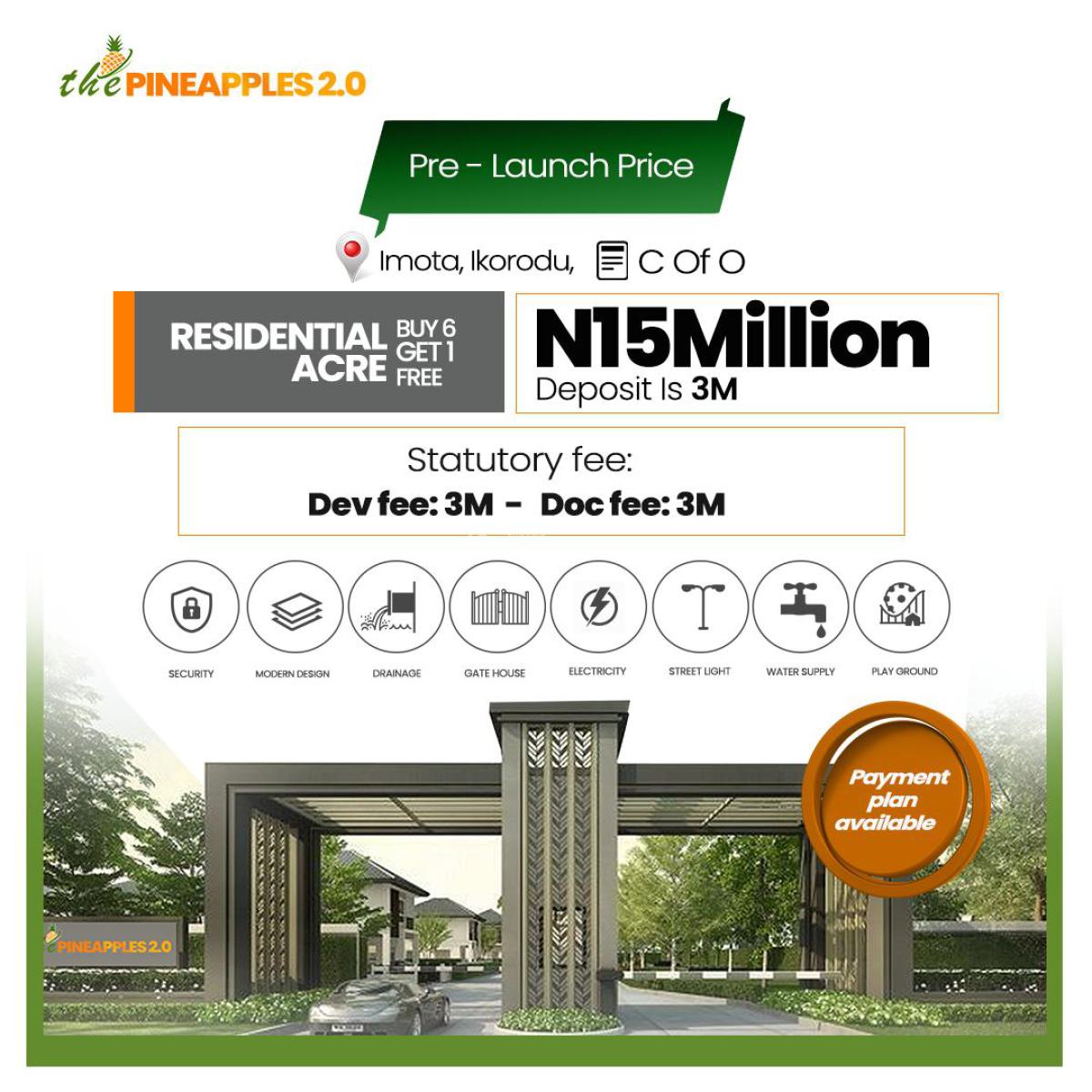500 Sqm Genuine Dry Land, Imota Rice Mill By Caleb University, Imota, Ikorodu, Lagos, Mixed-use Land for Sale