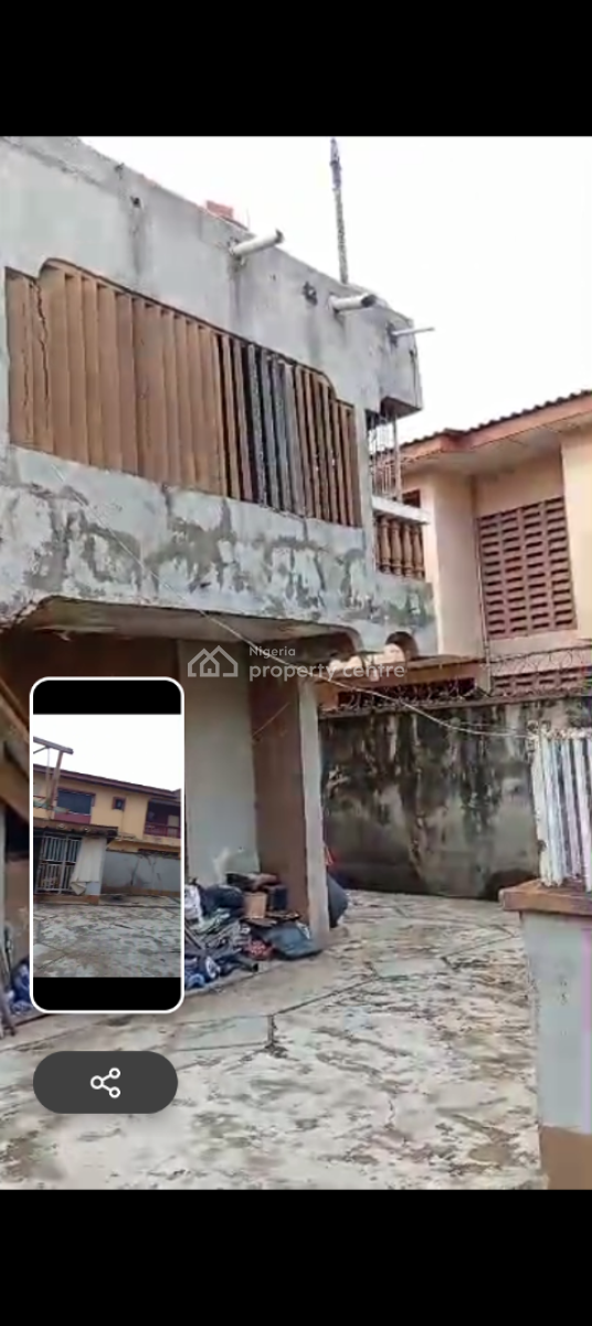 5 Rooms Upstairs, 4 Rooms Downstairs, Strategic Location with Access to Two Major Roads, Ago Palace, Isolo, Lagos, Detached Duplex for Sale