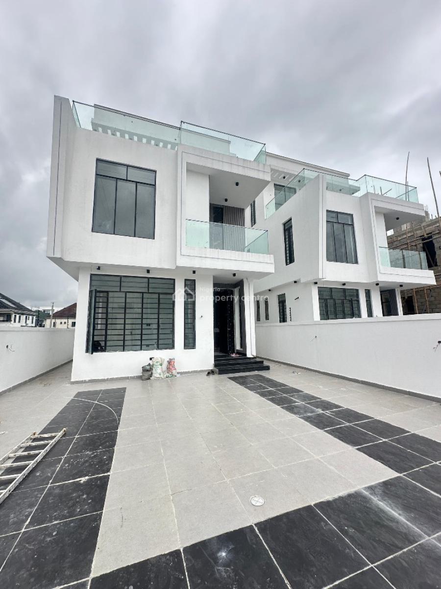 Contemporary 5 Bedroom with Bq, Rooftop Terrace,  Pool and Cinema, Lekki Phase 1, Lekki, Lagos, Detached Duplex for Sale