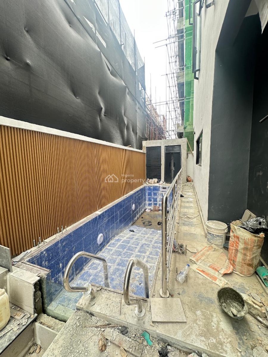 Contemporary Spacious 5 Bedroom with Bq, Rooftop Terrace, Pool and Cin, Lekki Phase 2, Lekki, Lagos, Semi-detached Duplex for Sale