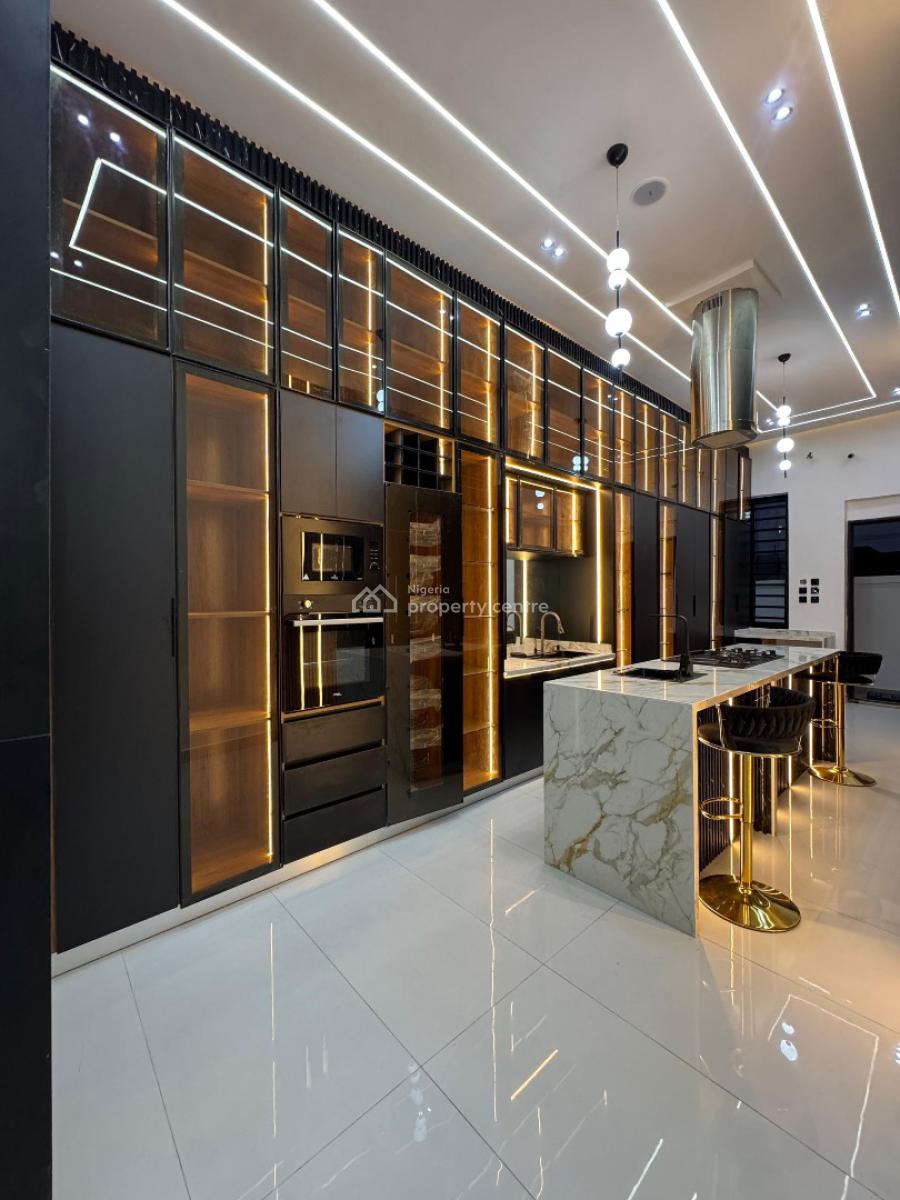 Contemporary 5  Bedroom Fully Detached Duplex with Swimming Pool, Chevron Toll Gate, Lekki, Lagos, Detached Duplex for Sale