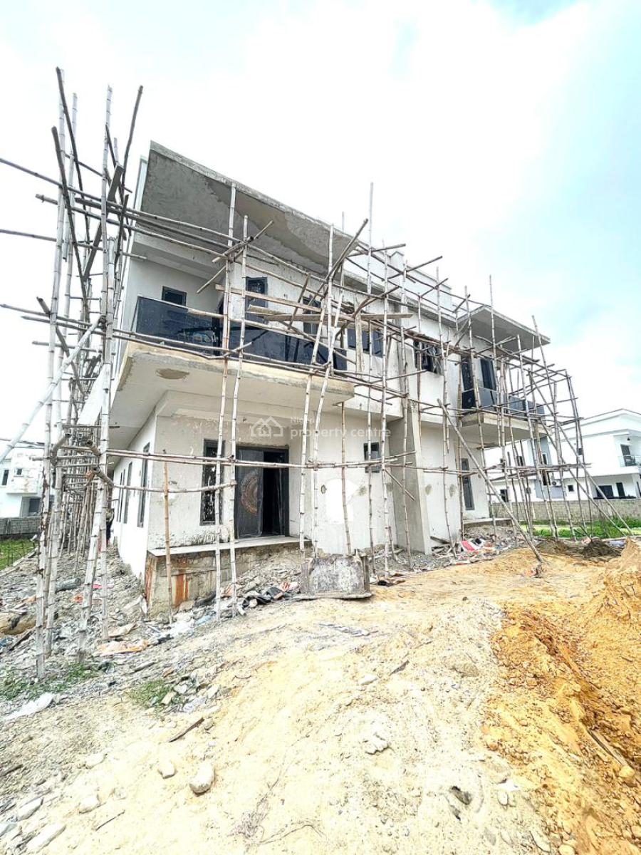 4 Bedroom Semi Detached Duplex Construction on-going, Abraham Adesanya, Ajah, Lagos, Semi-detached Duplex for Sale