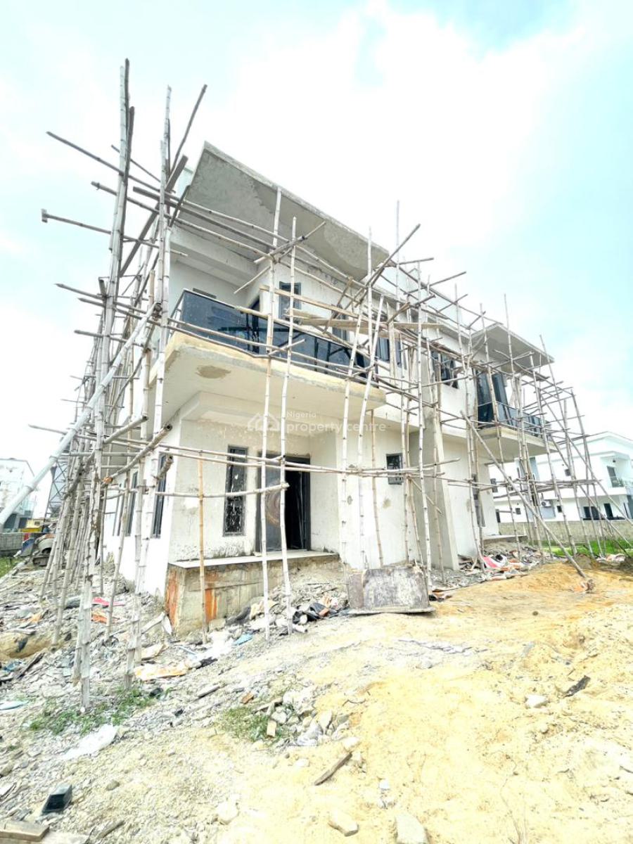 4 Bedroom Semi Detached Duplex Construction on-going, Abraham Adesanya, Ajah, Lagos, Semi-detached Duplex for Sale