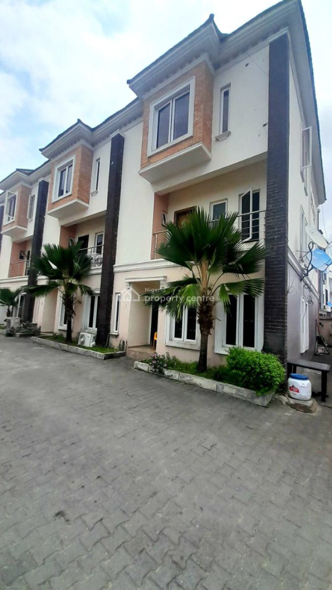 Serviced 4 Bedroom Terraced Duplex with Bq, Osapa, Lekki, Lagos, Terraced Duplex for Sale