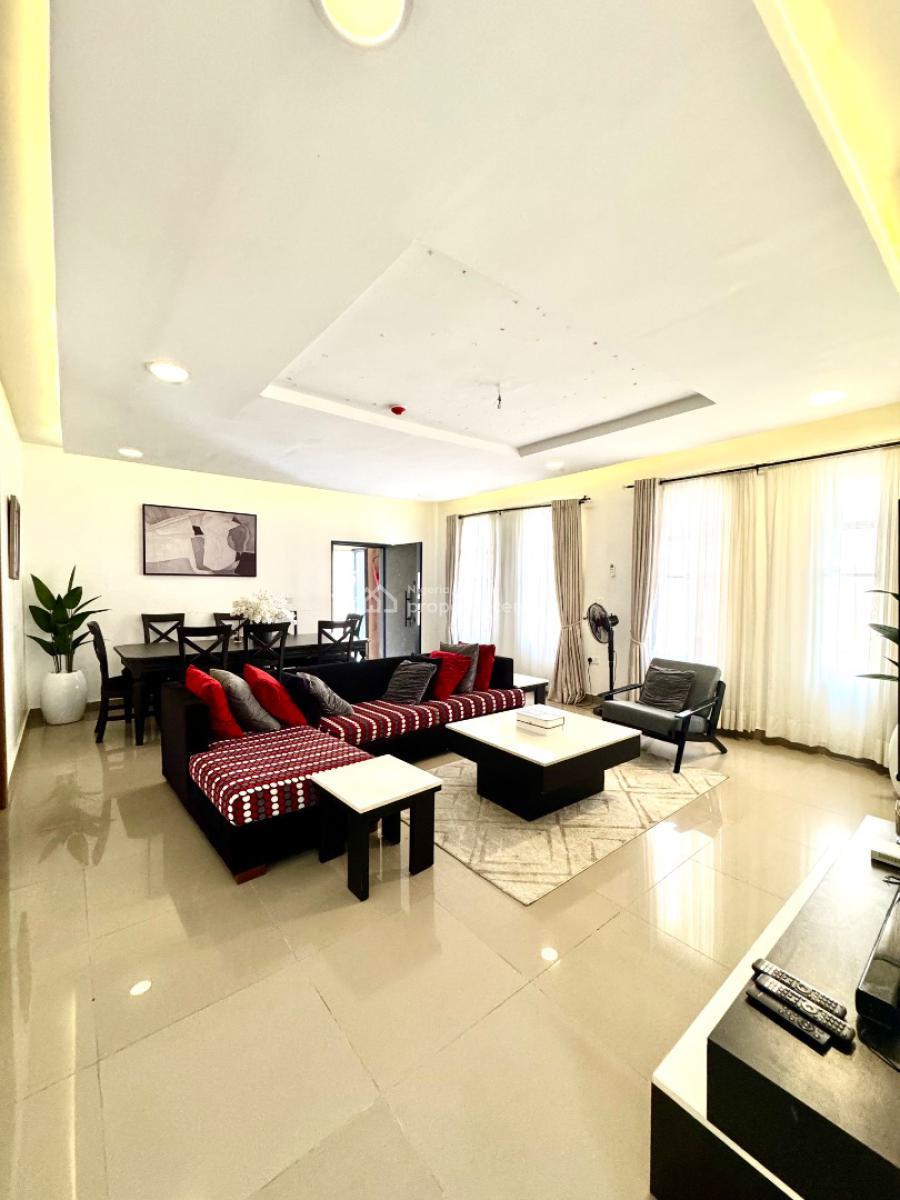 Fully Serviced 3 Bedroom Apartment with Four Air Conditioners, Orchid Road, Lekki, Lagos, Terraced Duplex for Rent