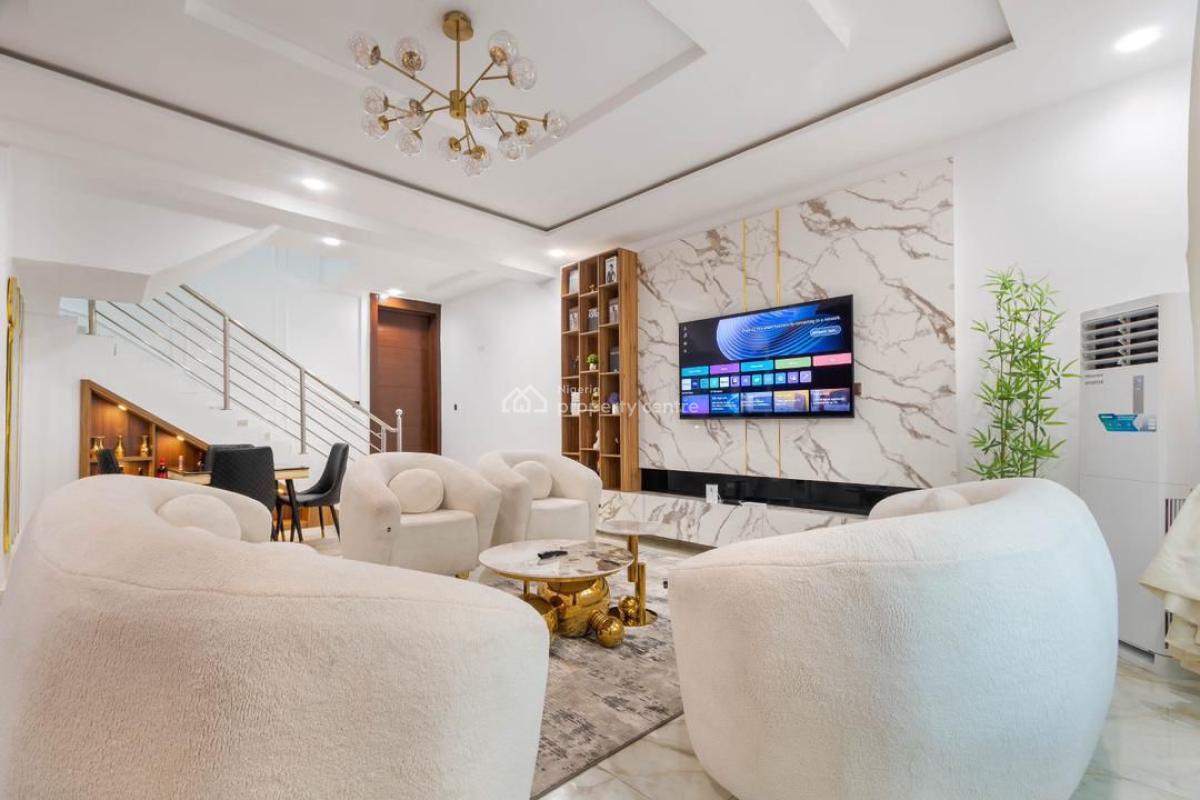 Luxury 4 Bedroom Terrace with Cinema, Swimming Pool and Gym, Adeniji Jones Ikeja, Ikeja, Lagos, House Short Let
