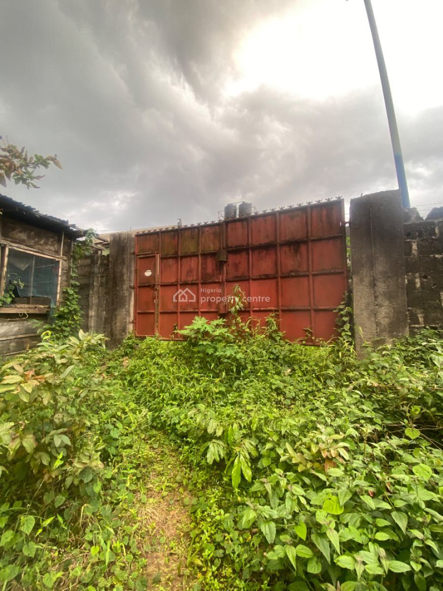 Well Located Table Dry Two and Half Plots of Land with Carcass Duplex, Woji / Federal Housing Estate, Port Harcourt, Rivers, Mixed-use Land for Sale