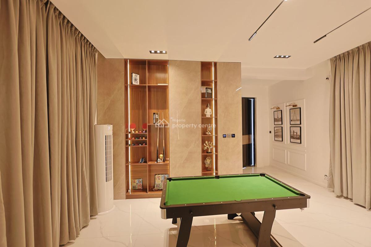 5 Bedroom Duplex with Pool,snooker,cinema,ps4,tennis,rooftop Lounge, Chevron, Lekki, Lagos, Detached Duplex Short Let