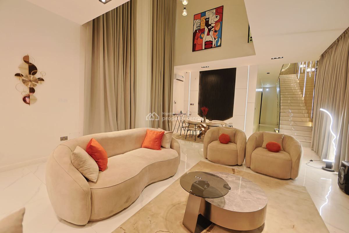 5 Bedroom Duplex with Pool,snooker,cinema,ps4,tennis,rooftop Lounge, Chevron, Lekki, Lagos, Detached Duplex Short Let