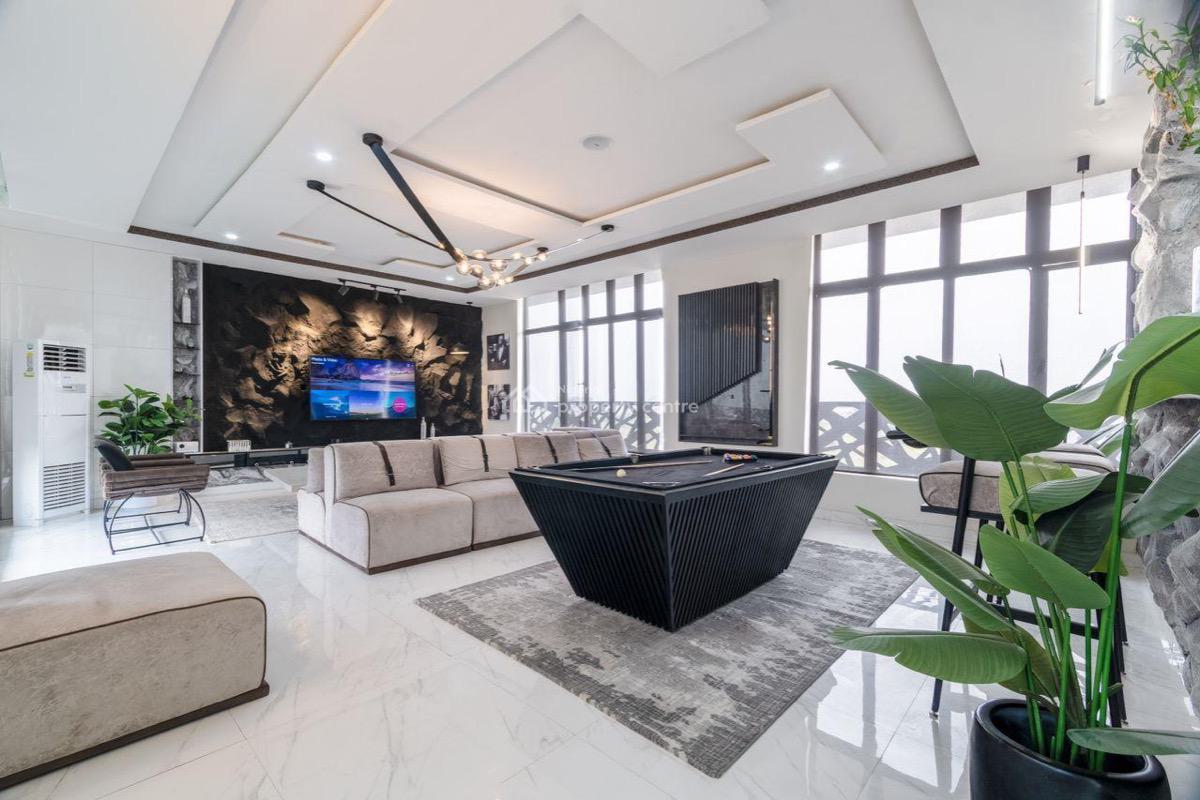 Luxurious 3 Bedroom Penthouse with City View ,private Gym,pool,cinema, Palm Spring Road, Ikate Elegushi, Lekki, Lagos, Flat / Apartment Short Let