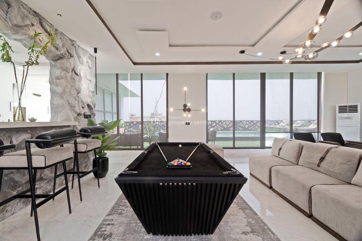 Luxurious 3 Bedroom Penthouse with City View ,private Gym,pool,cinema, Palm Spring Road, Ikate Elegushi, Lekki, Lagos, Flat / Apartment Short Let