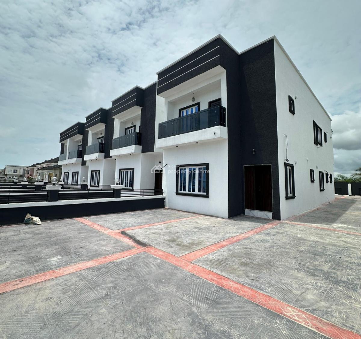 Finished 4  Bedroom Self Compound Terraced Duplex with Boys Quarter, Amen Estate Phase 2, Ibeju Lekki, Lagos, Terraced Duplex for Sale