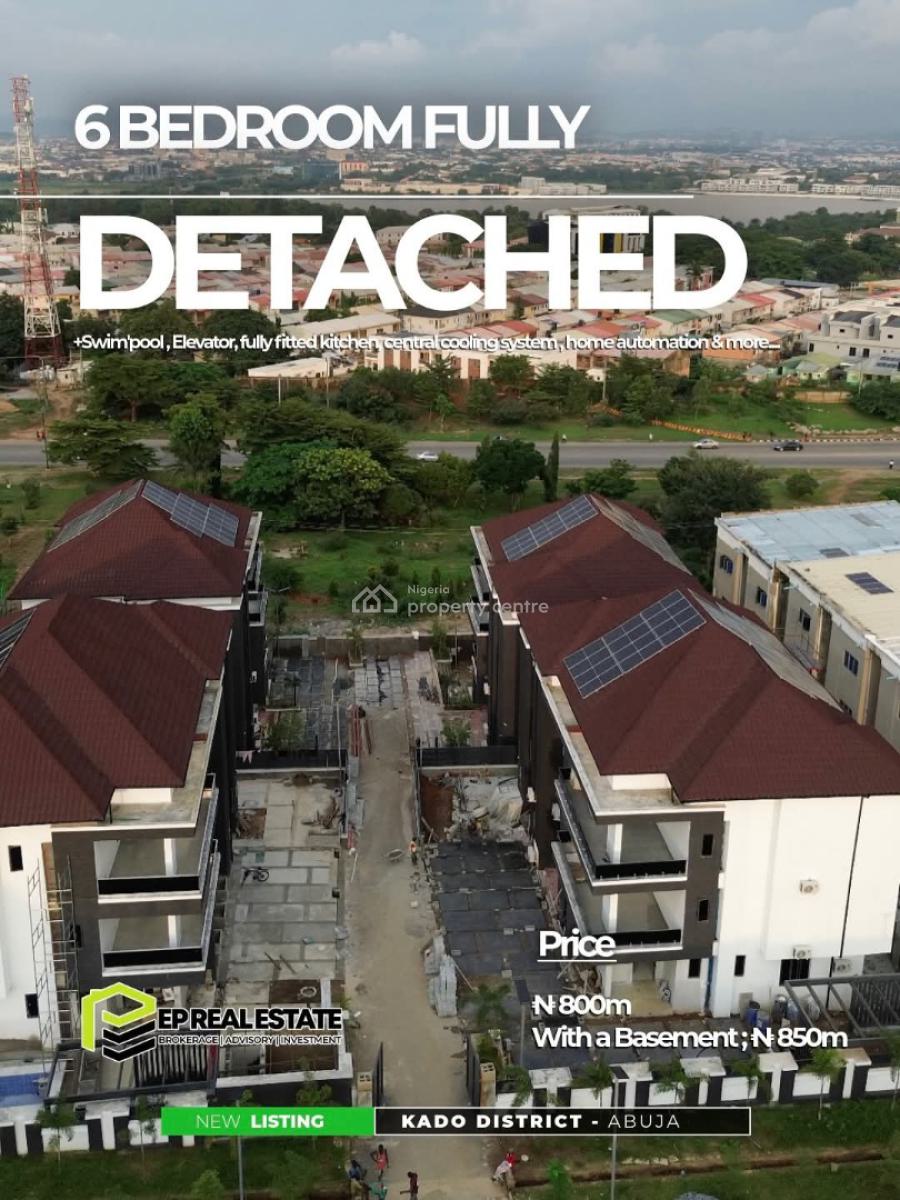 Kado District Listing  5 Beds  Gazebo L Elevator  550s, Kado, Abuja, House for Sale