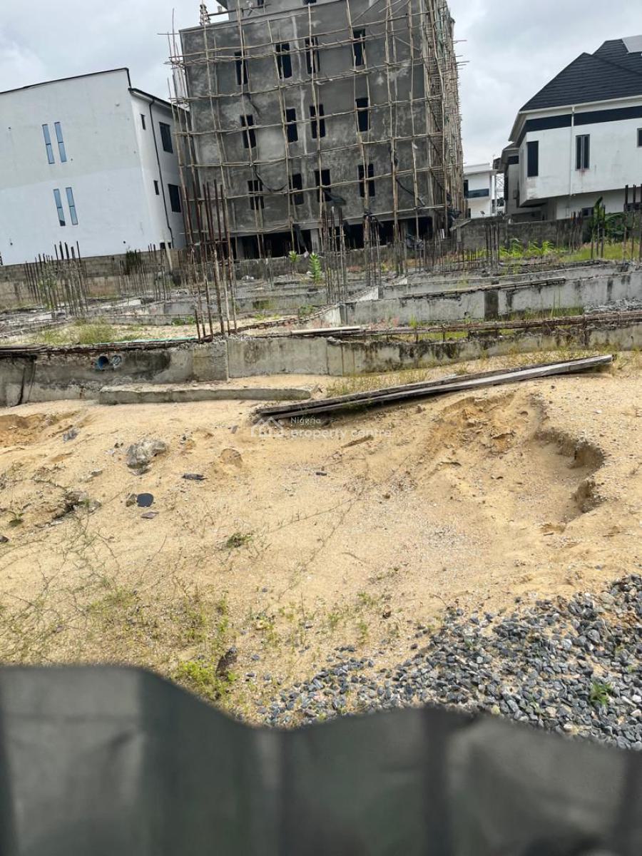 1079 Sqm Mix Use Prime Land with Pilling Ground Beam (fenced and Gated, in a Call to Access Est, Ikate, Lekki, Lagos, Mixed-use Land for Sale