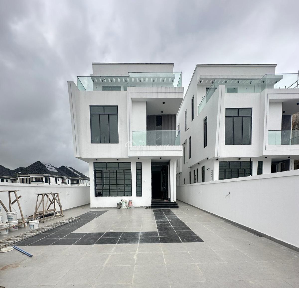 Spacious 5 Beds Fully Detached Duplex with Bq, Rooftop, Pool $ Cinema, Lekki Phase 1, Lekki, Lagos, Detached Duplex for Sale