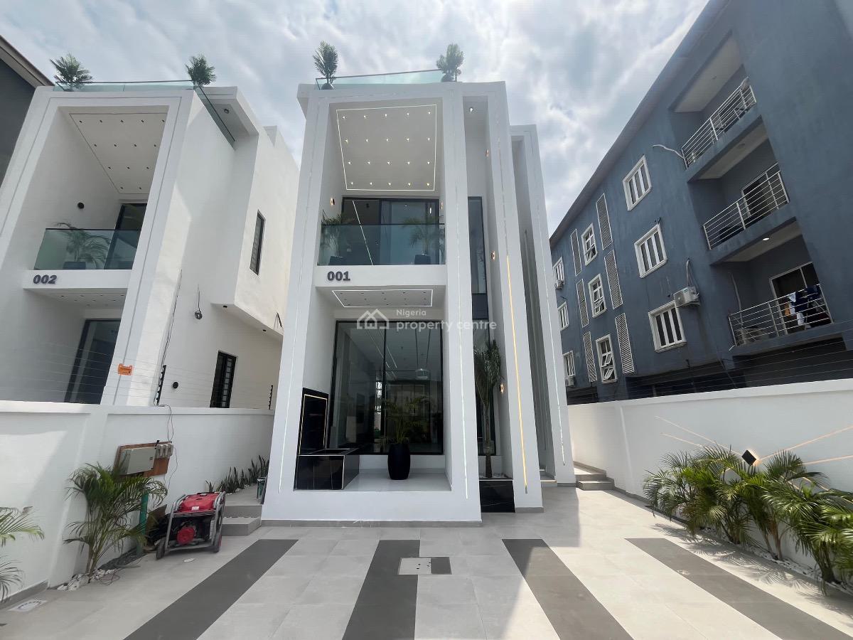 Contemporary 5-bedroom Fully Detached Duplex with Pool, Gym & Bq, Chevron, Lekki, Lagos, Detached Duplex for Sale
