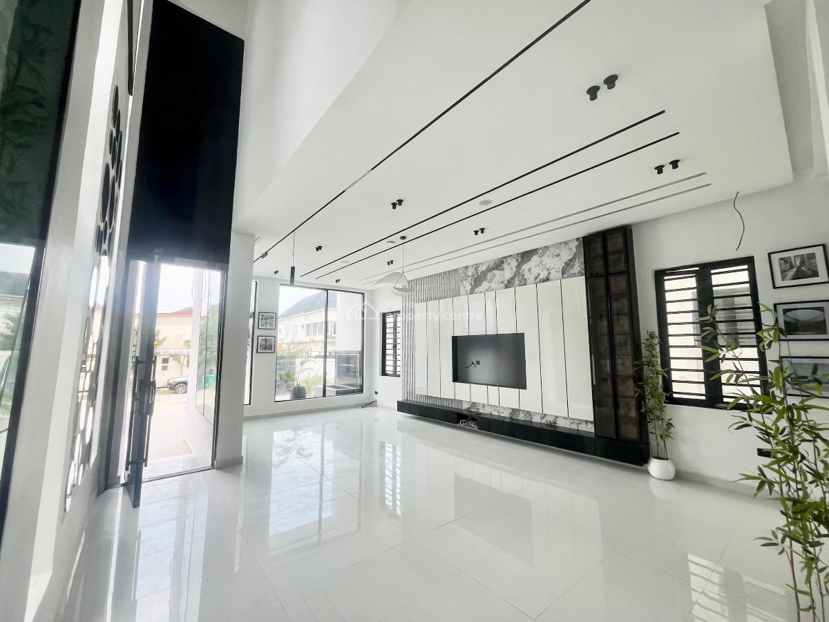 Contemporary 5-bedroom Fully Detached Duplex with Pool, Gym & Bq, Chevron, Lekki, Lagos, Detached Duplex for Sale