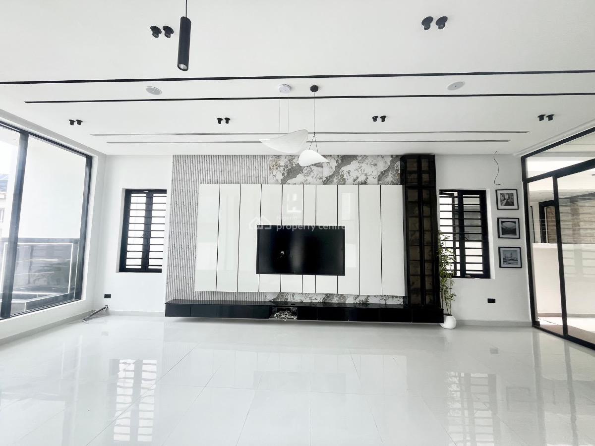 Contemporary 5-bedroom Fully Detached Duplex with Pool, Gym & Bq, Chevron, Lekki, Lagos, Detached Duplex for Sale