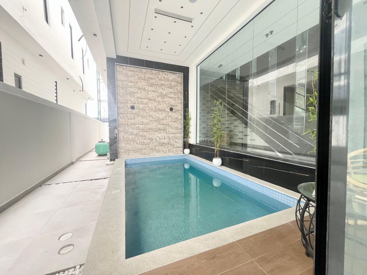 Contemporary 5-bedroom Fully Detached Duplex with Pool, Gym & Bq, Chevron, Lekki, Lagos, Detached Duplex for Sale