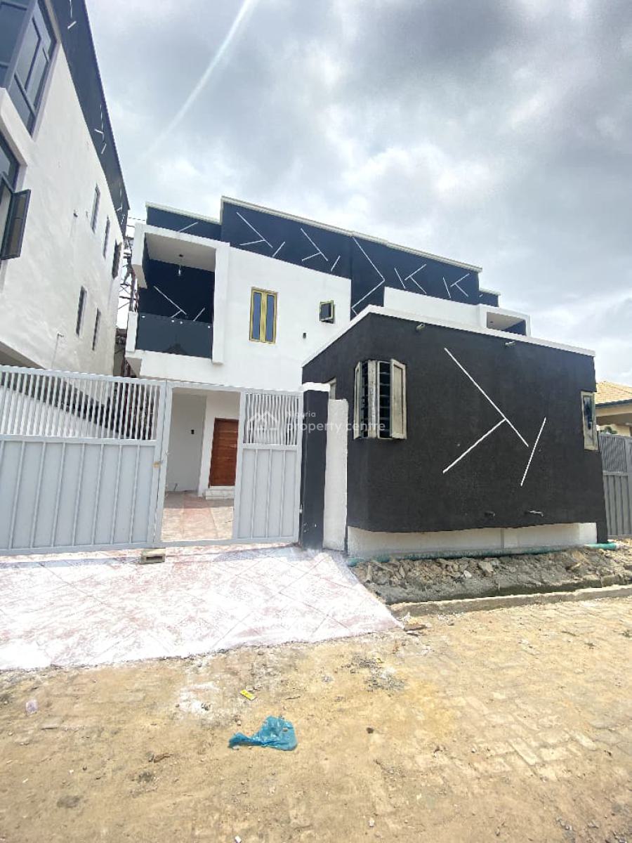 Newly Built 4 Bedroom Semi Detached Duplex with Bq  in a Secure Estate, Ologolo, Lekki, Lagos, Semi-detached Duplex for Sale