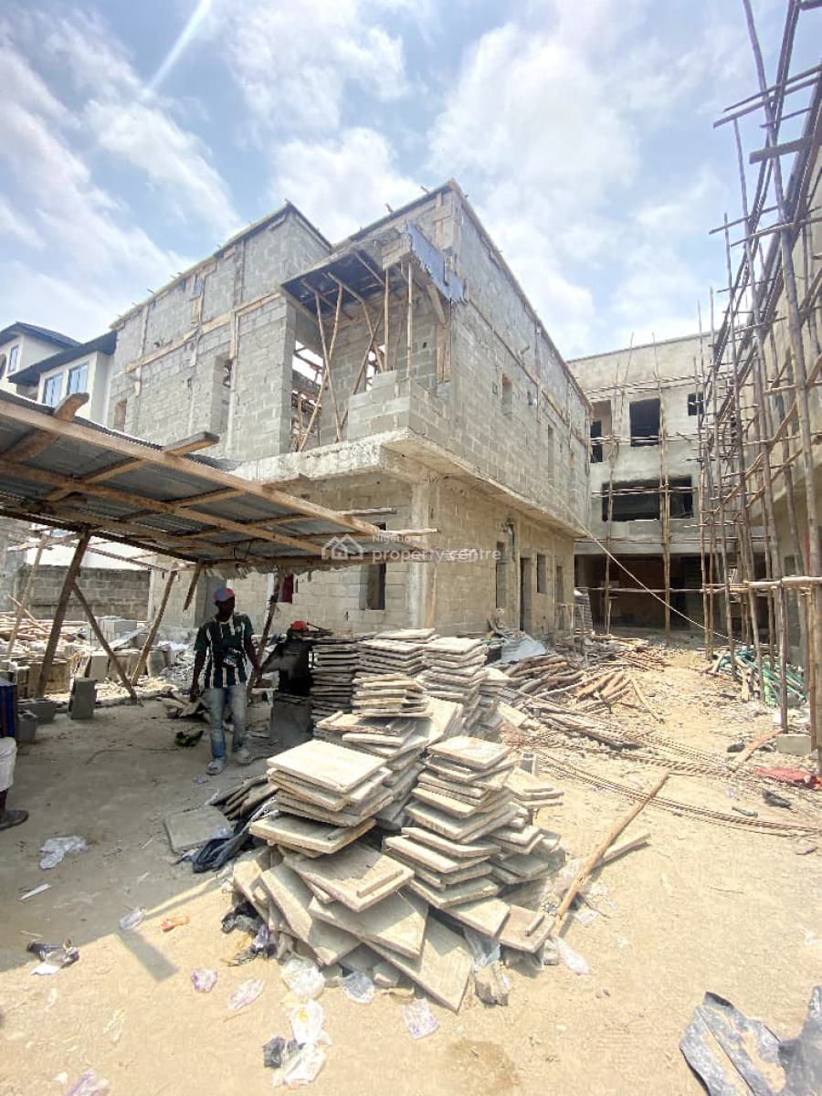 Newly Built 3 Bedroom Terrace Duplex with Bq  in a Secure Estate, Ologolo, Lekki, Lagos, Terraced Duplex for Sale