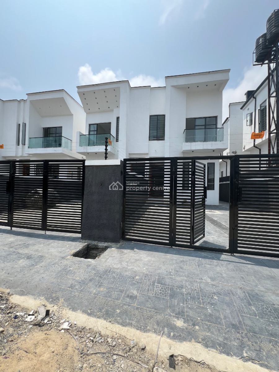 Lovely Brand New Self Compound 4  Bedroom Terraced, Ikota Lekki, Ikota, Lekki, Lagos, Semi-detached Duplex for Sale