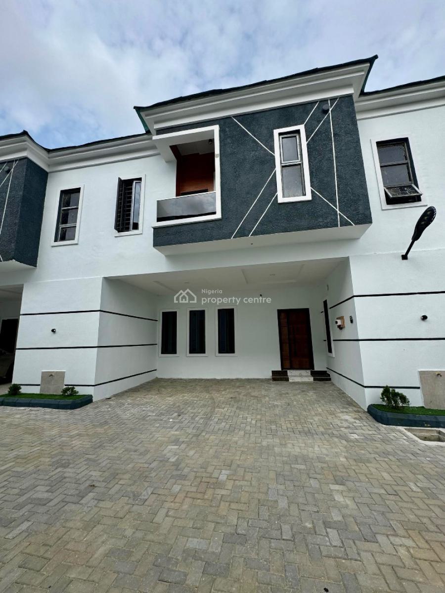 Brand New Four Bedroom Terrace Duplex with Pool & Kids Play Area, Located in a Serene and Beautiful Mini Estate, Ajah, Lagos, Terraced Duplex for Rent
