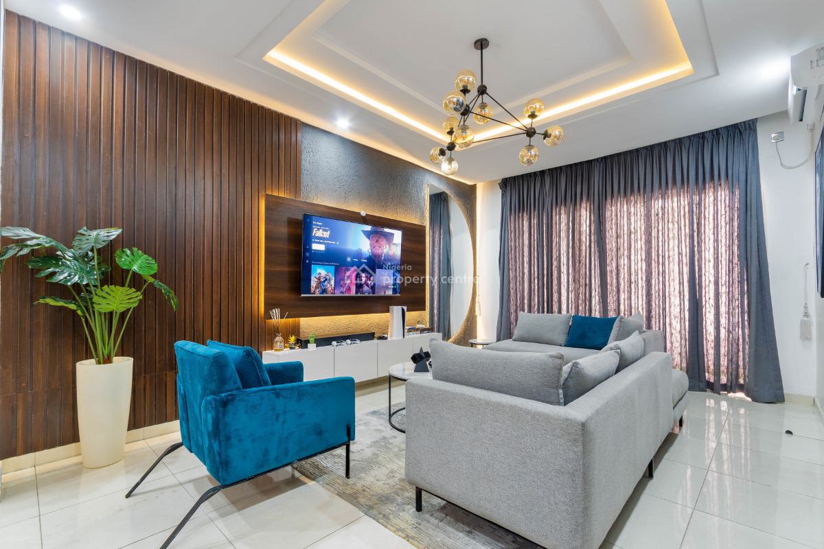 Lovely Two (2) Bedroom Apartment with Ps5 & Mini Wine Bar, Five Minutes Drive From Lekki Phase One, Ikate, Lekki, Lagos, Flat / Apartment Short Let