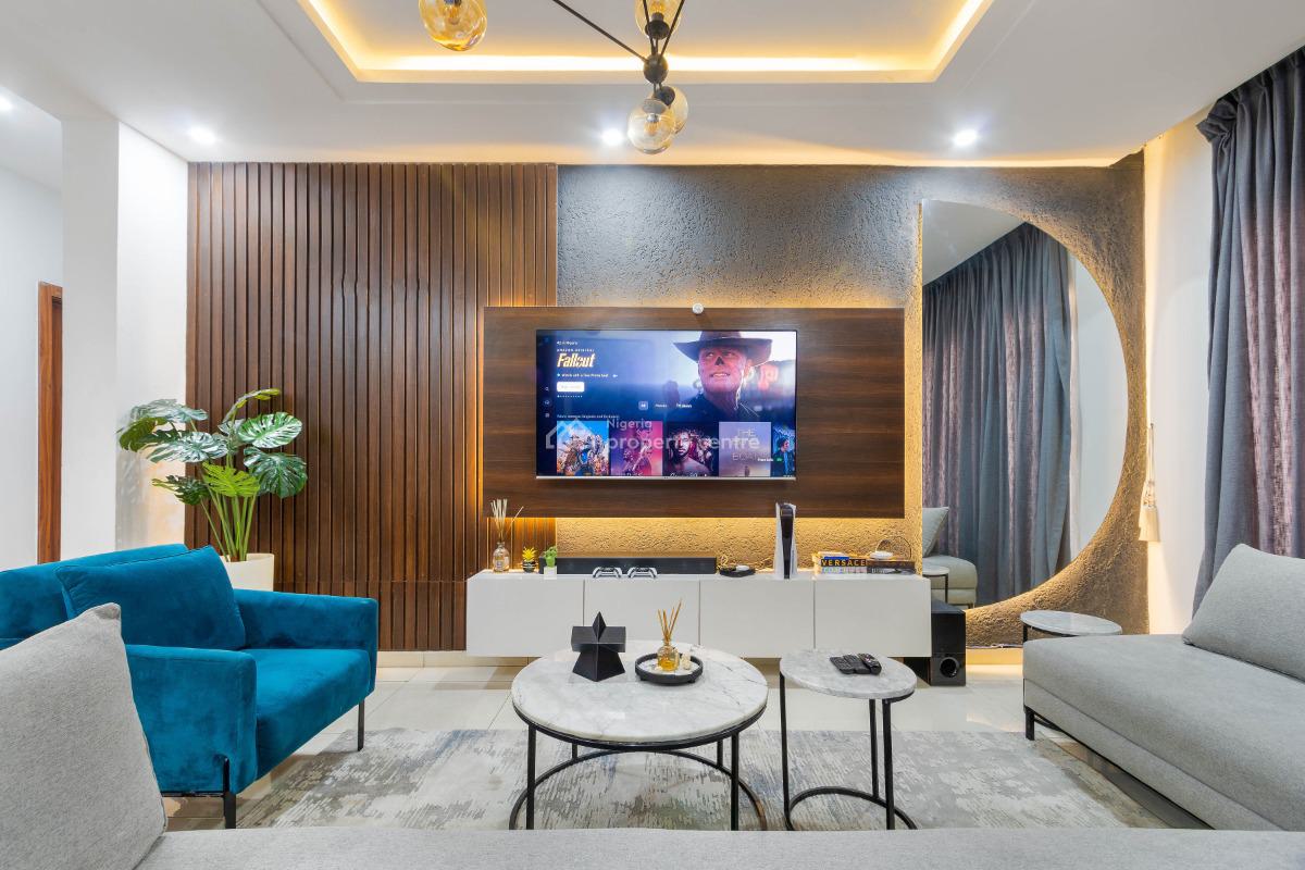 Lovely Two (2) Bedroom Apartment with Ps5 & Mini Wine Bar, Five Minutes Drive From Lekki Phase One, Ikate, Lekki, Lagos, Flat / Apartment Short Let