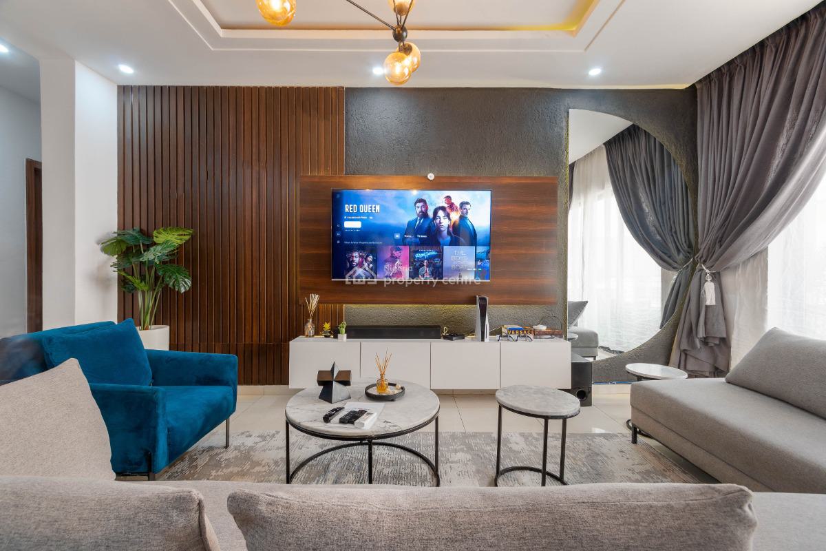 Lovely Two (2) Bedroom Apartment with Ps5 & Mini Wine Bar, Five Minutes Drive From Lekki Phase One, Ikate, Lekki, Lagos, Flat / Apartment Short Let