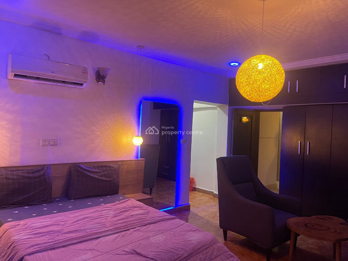 Fully Furnished Spacious Studio Apartment in a Serene Environment, Garki, Area 3, Garki, Abuja, Self Contain (single Rooms) for Rent