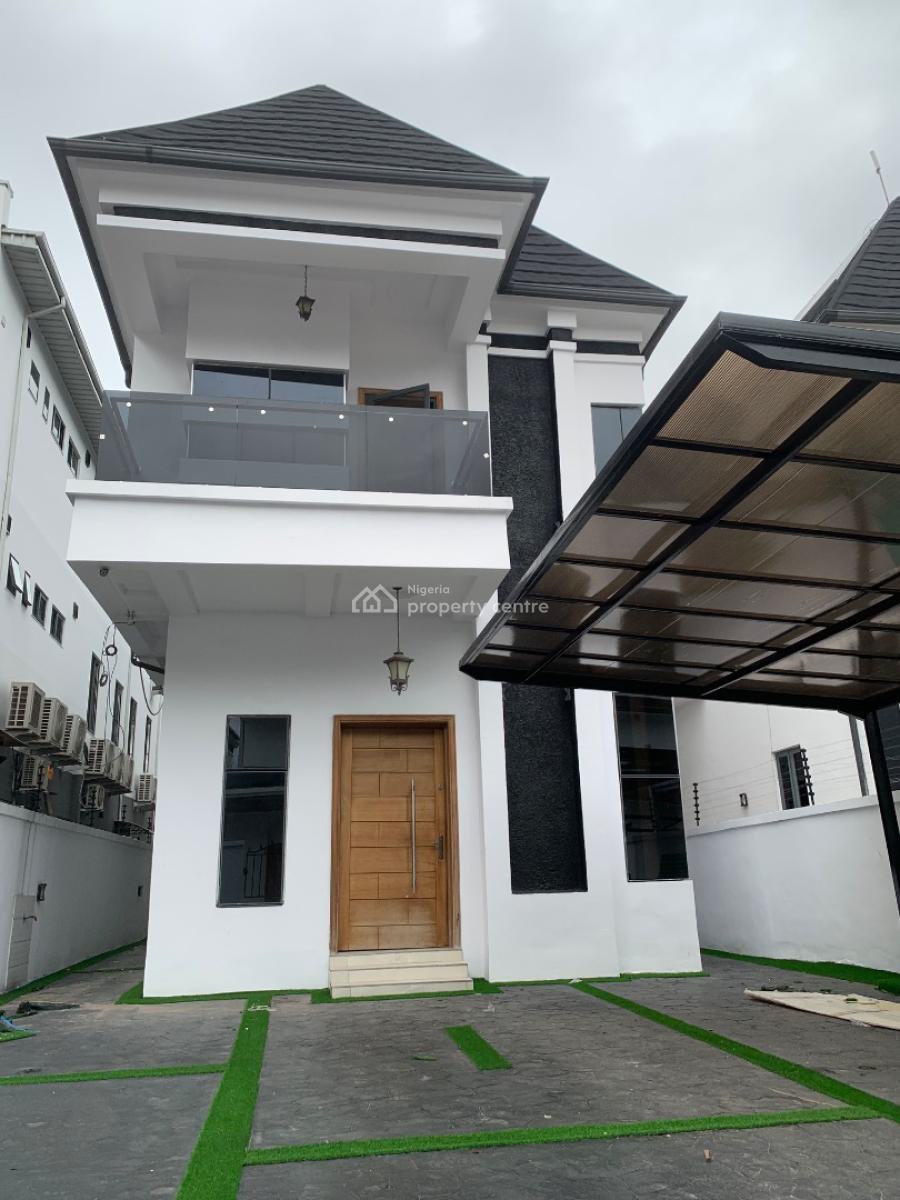 Spacious 5 Bedroom Fully Detached Duplex with Bq, Chevron, Lekki, Lagos, Detached Duplex for Sale