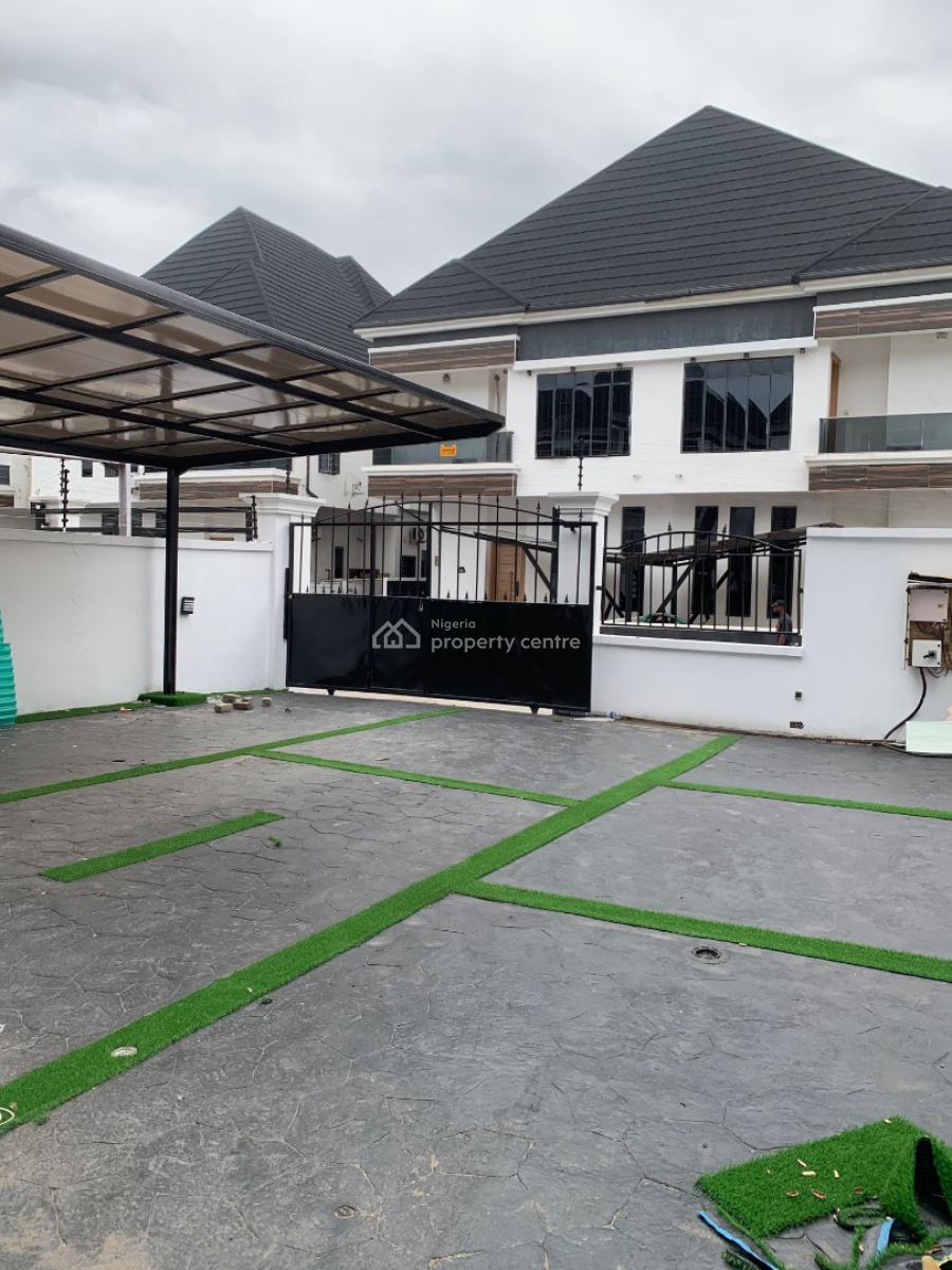 Spacious 5 Bedroom Fully Detached Duplex with Bq, Chevron, Lekki, Lagos, Detached Duplex for Sale