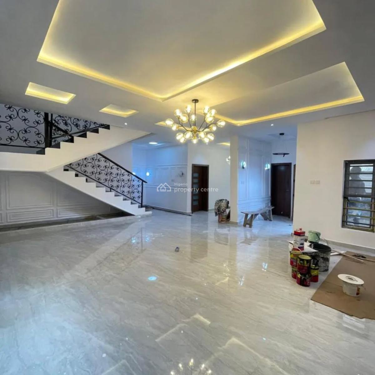 Spacious Four Bedroom Semi Detached Duplex with Gate House and Bq, Sangotedo, Ajah, Lagos, Semi-detached Duplex for Sale