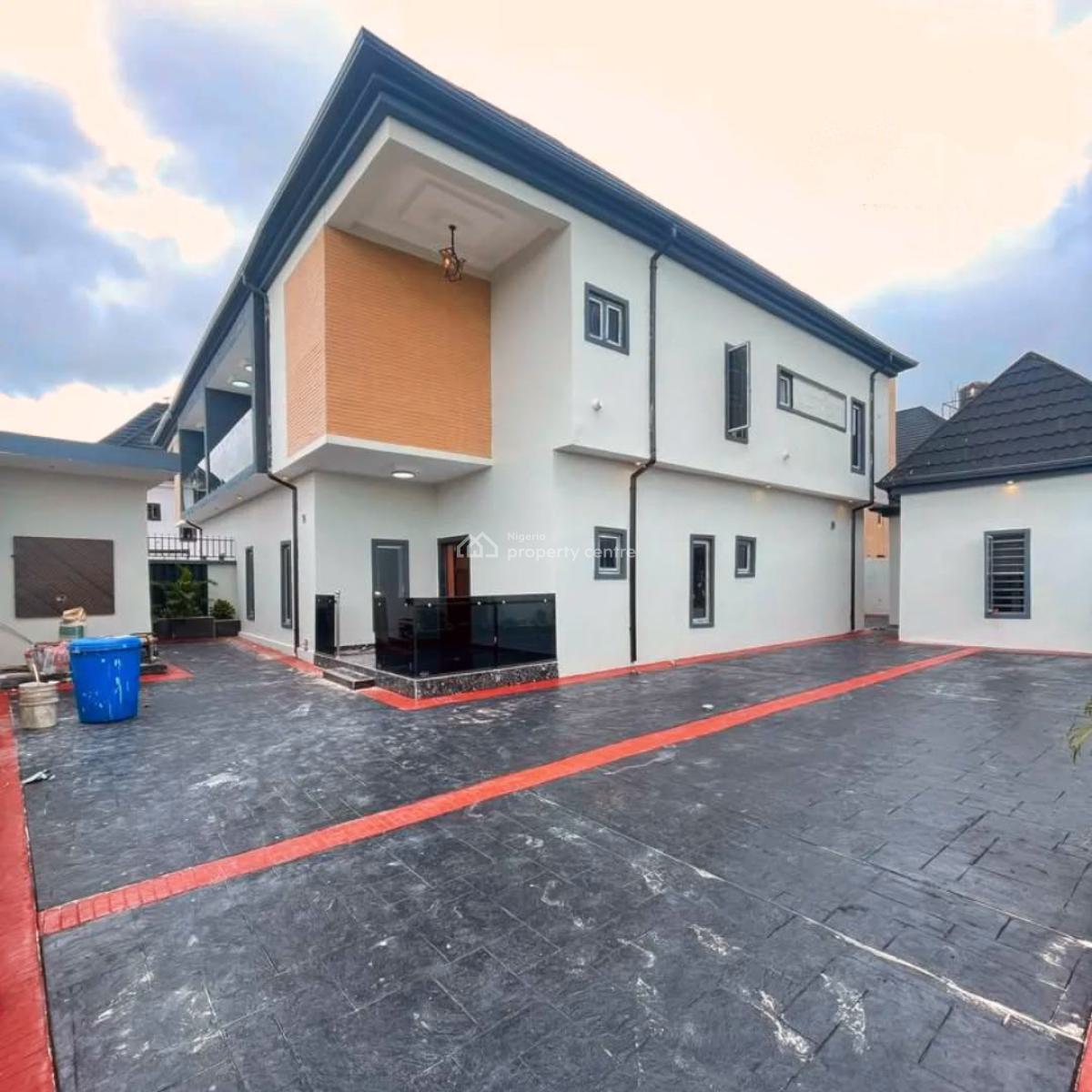 Spacious Four Bedroom Semi Detached Duplex with Gate House and Bq, Sangotedo, Ajah, Lagos, Semi-detached Duplex for Sale