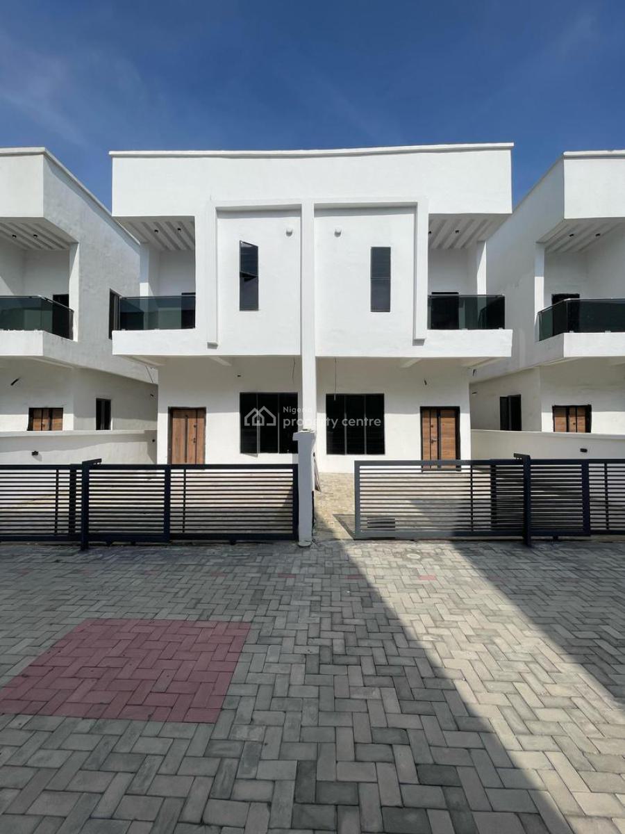Luxurious 4bedrooms Semi- Detached Duplex with Bq, 2nd Toll Gate,lekki, Lekki, Lagos, Semi-detached Duplex for Sale