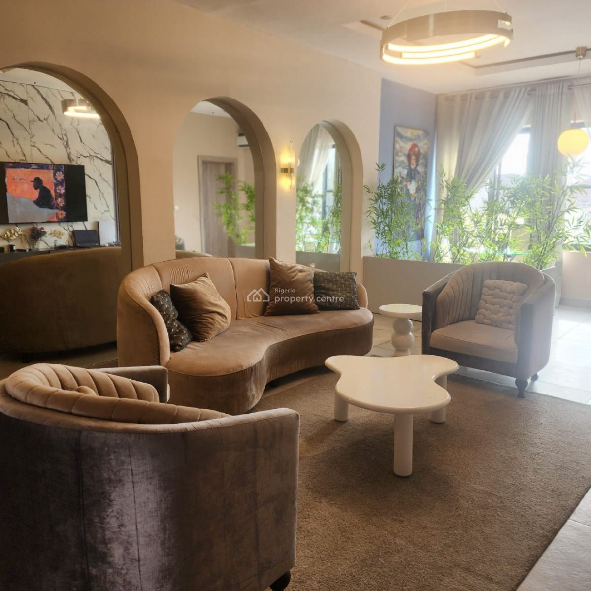 Furnished 2 Bedroom Apartment, Grey Garden Estate, Chevron, Lekki, Lagos, Flat / Apartment for Rent