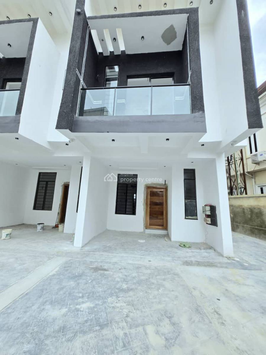 Newly Built 4-bedroom Terrace Duplex, Chevron, Lekki, Lagos, Terraced Duplex for Sale