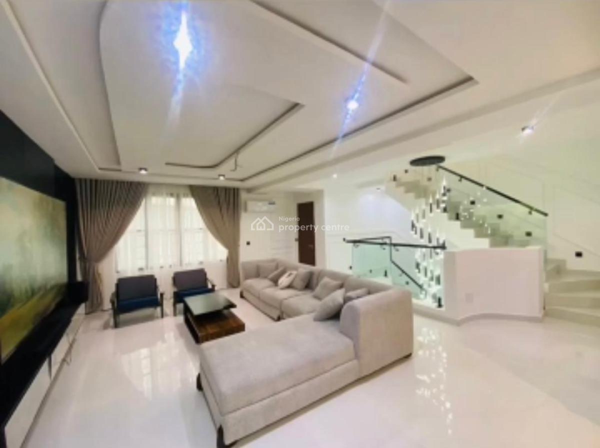 Luxury Partly Furnished and Serviced 4 Bedroom Townhouse with Bq, Lekki Phase 1, Lekki, Lagos, Terraced Duplex for Rent